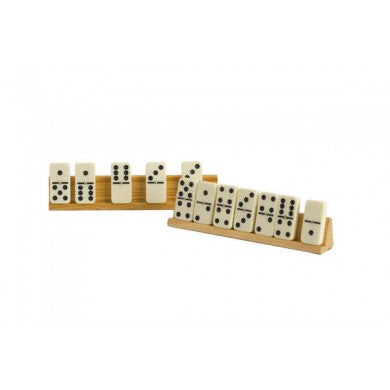 2 Pcs Wooden Dominoes Tile Holder