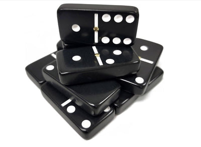Double Nine Engraved Dominoes in a Gift Box