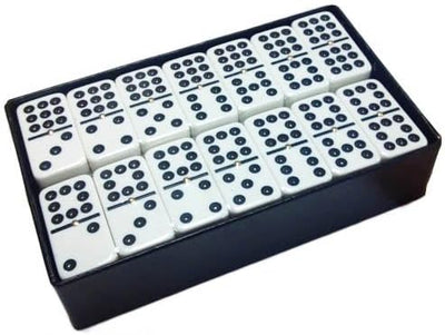 Double Nine Engraved Dominoes in a Gift Box
