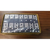 Double Nine Engraved Dominoes in Arcadian Gold Box