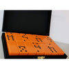 Double Six Engraved Dominoes without spinners in velvet box Tournament Jumbo