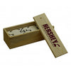 Dbl 6 Natural Finish Wooden Custom Laser Engraved Box (Dominoes not included)