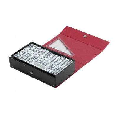 Double Nine Engraved Tournament White with Spinner in Vinyl Box