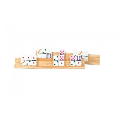 2 Pcs Large Wooden Dominoes Holders